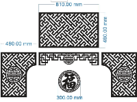 File cnc hoa văn bàn thờ chữ phúc