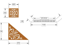 File cnc hoa văn cổng 3 chi tiết dxf