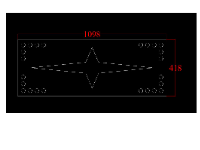 File cnc hoa văn cổng đơn giản dxf 2d