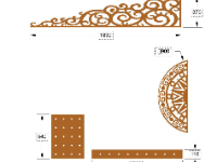 File cnc hoa văn cổng kết hợp chóp
