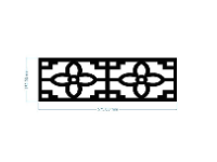 File cnc hoa văn cổng lá 4 cánh