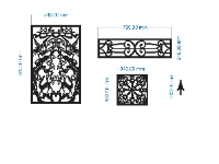 File cnc hoa văn cổng thiết kế trên dxf