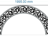 File cnc hoa văn diềm mái kính hình cong