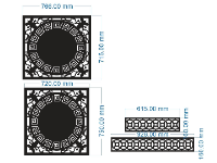 File cnc hoa văn dơi và đồng tiền