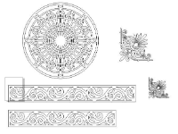 File cnc hoa văn mái kính mới