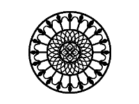 File cnc hoa văn mái kính tròn dxf