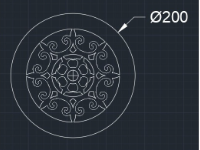 File cnc hoa văn tròn thiết kế dxf nhất 2d