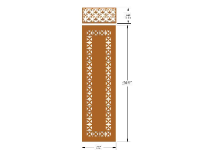 File cnc hoa văn vách cổng đơn giản