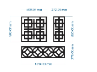 File cnc hoa văn vách cổng dxf