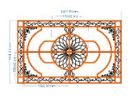 File cnc mái kính thiết kế đẹp mắt trên cad