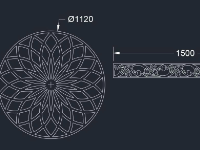 File cnc mái kính tròn và diềm