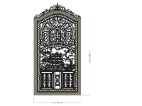 File cnc mẫu cổng 1 cánh thuận buồm