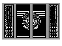 File cnc mẫu cổng 4 cánh bông tuyết đẹp