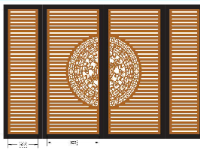 File cnc mẫu cổng 4 cánh trống đồng đơn giản