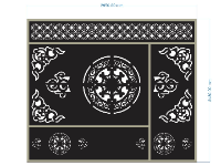 File cnc mẫu cổng lùa 1 cánh đẹp