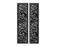 File cnc mẫu cửa 2 cánh hoa văn lạ mắt
