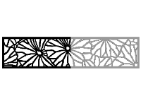 File cnc mẫu hàng rào lá sen