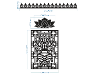 File cnc mẫu hoa văn bình sen