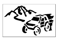 File cnc mẫu logo xe leo núi dxf