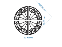 File cnc mẫu tròn mái kính thiết kế đẹp nhất