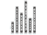 File cnc mẫu trụ cột hoa văn đẹp