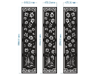 File cnc mẫu vách cổng hoa dxf