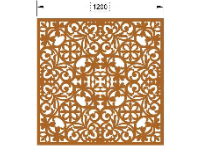 File cnc mẫu vách ngăn hoa