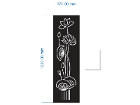 File cnc mẫu vách ngăn hoa sen dxf