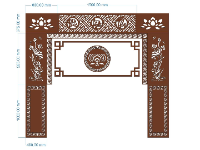 File cnc mẫu vách ngăn phòng thờ dxf 2025