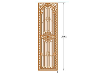 File cnc thiết kế cổng 1 cánh mới