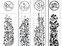 File CNC tranh 4 chữ Phúc Lộc Thọ Tài .dxf