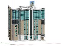 File cnc trụ sở thiết kế sketchup đẹp mới