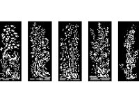 File cnc tùng cúc trúc mai đào dxf