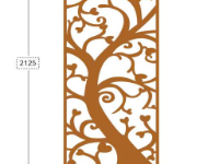 File cnc vách cây trái tim