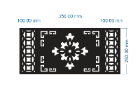 File cnc vách cổng họa tiết hoa và đồng tiền
