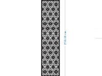 File cnc vách cổng hoặc vách ngăn hoa văn 6 cánh