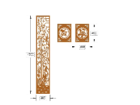 File cnc vách cổng trúc và tài lộc