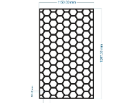 File cnc vách hoa văn tổ ong