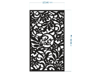File cnc vách ngăn chữ phát