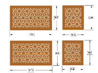 File cnc vách ngăn đơn giản 4 kích thước