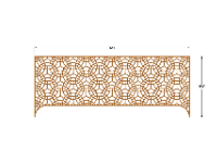 File cnc vách ngăn họa tiết tròn đan nhau