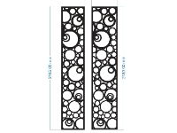 File cnc vách ngăn họa tiết tròn đẹp