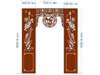 File cnc vách ngăn phòng thờ sen chữ tổ