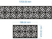 File cnc vách ô thoáng đơn giản
