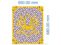 File cnc vách sen chữ vạn dxf