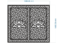 File cnc vách sen chữ vạn mới nhất