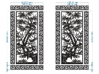 File cnc vách trúc dxf