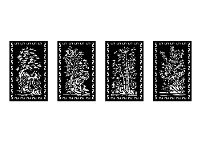 File cnc vách tứ quý tùng cúc trúc mai mới