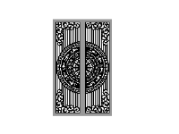 File cổng 2 cánh trống đồng đẹp cnc