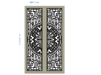 File cổng 2 cánh trống đồng dơi cnc